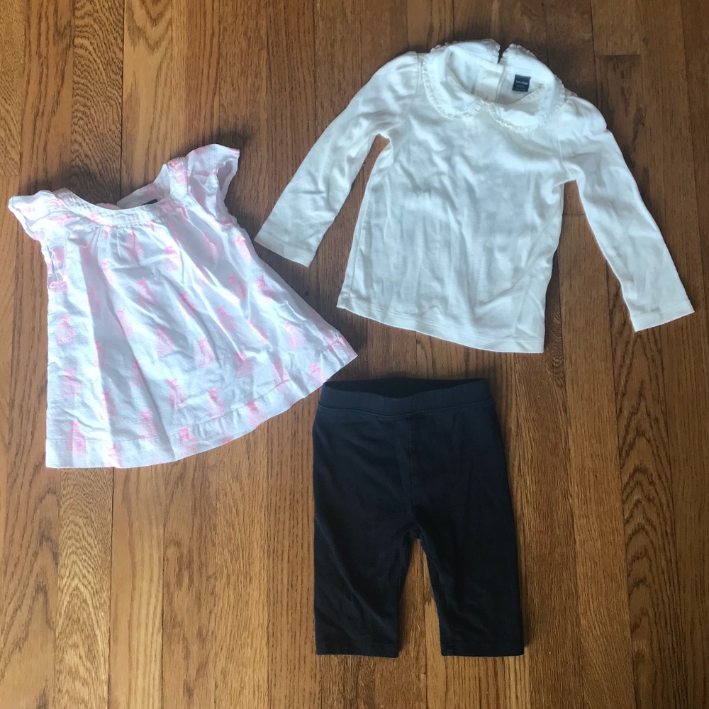 Bundle of Gap toddler shirts and pants, sz 18-24M